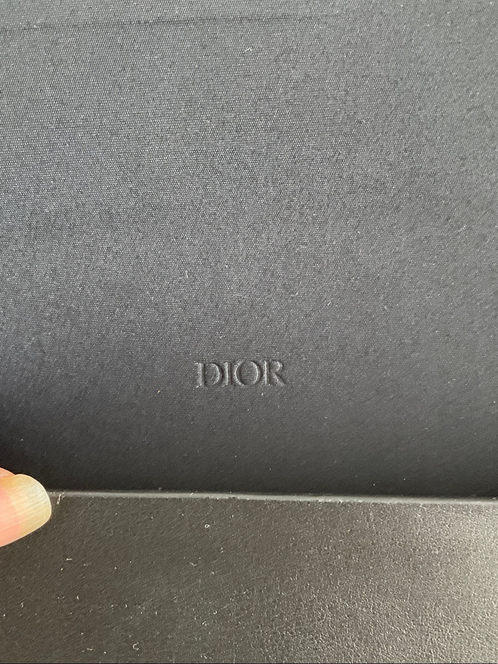 Dior Black Embossed Leather Eyewear Case - Picture 5 of 6